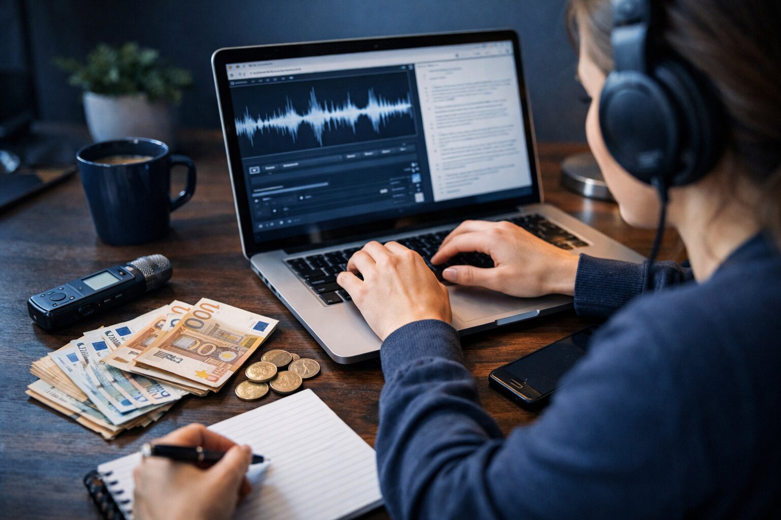 transcriberen voor geld